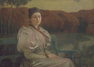 Portrait of Louise Galtier-Boissiere, 1897 by Marie Auguste Emile Rene Menard